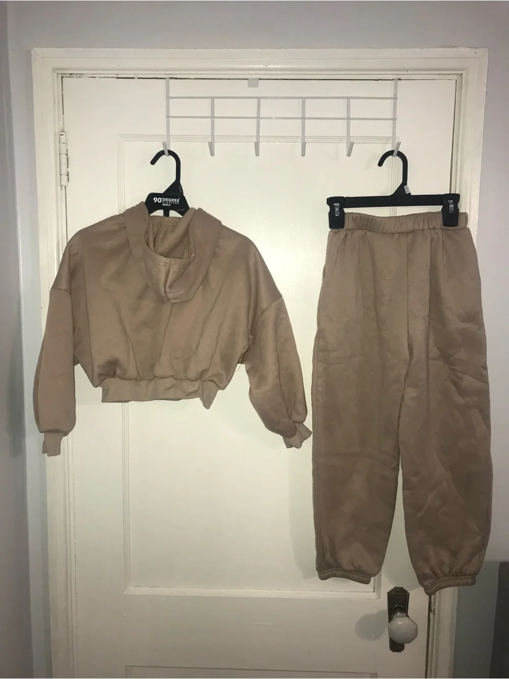 2 SHEIN Kids Two-Piece Sweatshirt and Lounge Pants Set